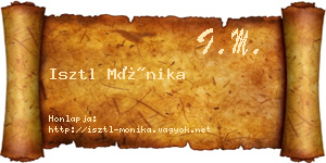 Isztl Mónika névjegykártya